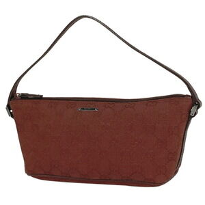 Gucci GG handbag accessory Clutch case logo canvas red